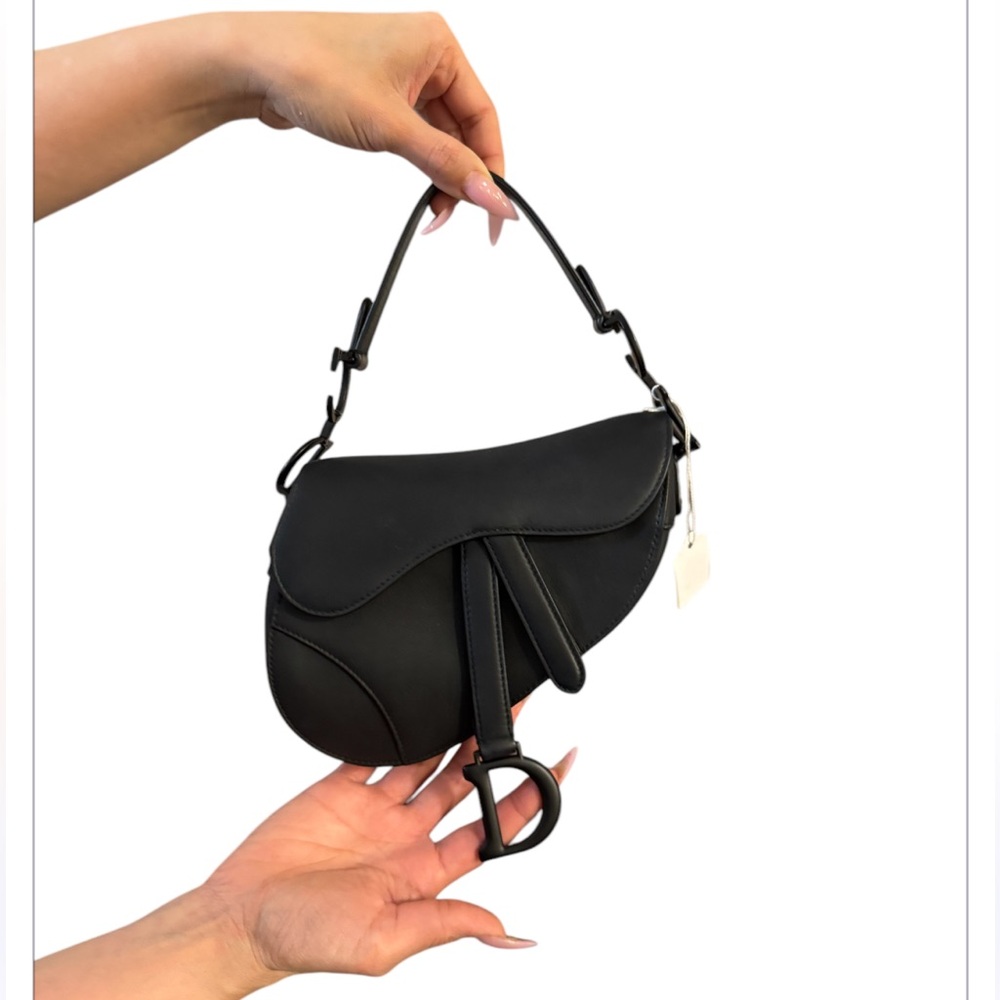 Authentic Christian Dior Mini Matte Saddle Bag